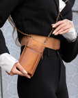 Vittoria Universal Slim Crossbody Leather Phone Bag
