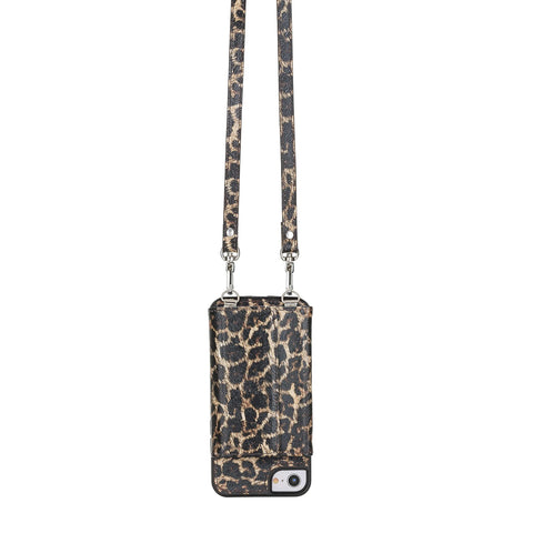 Funda tipo cartera tipo billetera de cuero Bergamo para iPhone SE 2020 - SE 2022