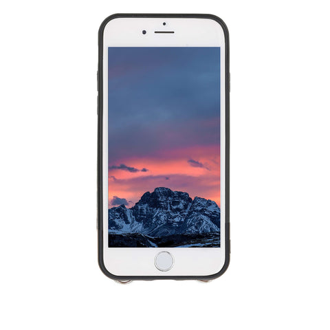 Funda tipo cartera tipo billetera de cuero Bergamo para iPhone SE 2020 - SE 2022