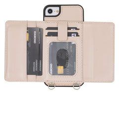 Bergamo Leather Crossbody Wallet Case for iPhone SE 2020 - SE 2022