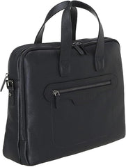 Milan Leather Messenger Laptop Bag for Men and Women