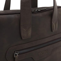Milan Leather Messenger Laptop Bag for Men and Women