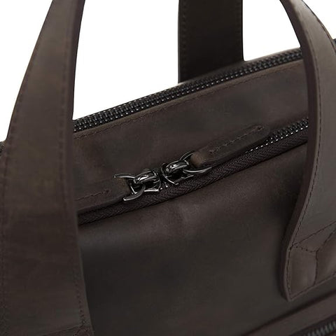 Milan Leather Messenger Laptop Bag for Men and Women