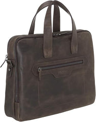 Milan Leather Messenger Laptop Bag for Men and Women
