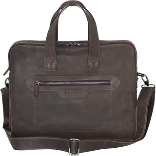 Milan Leather Messenger Laptop Bag for Men and Women