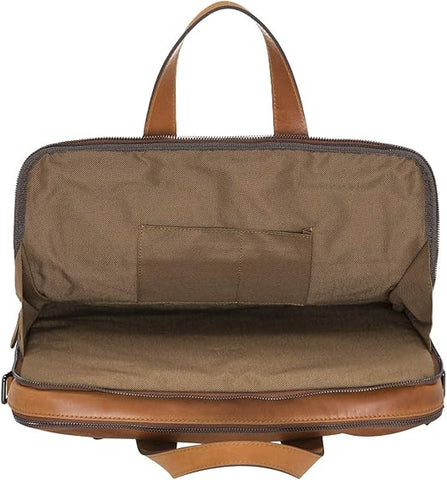 Milan Leather Messenger Laptop Bag for Men and Women