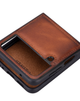 Lucca Snap-On Leather Case for Samsung Galaxy Z Flip 4 (6.7 inches)