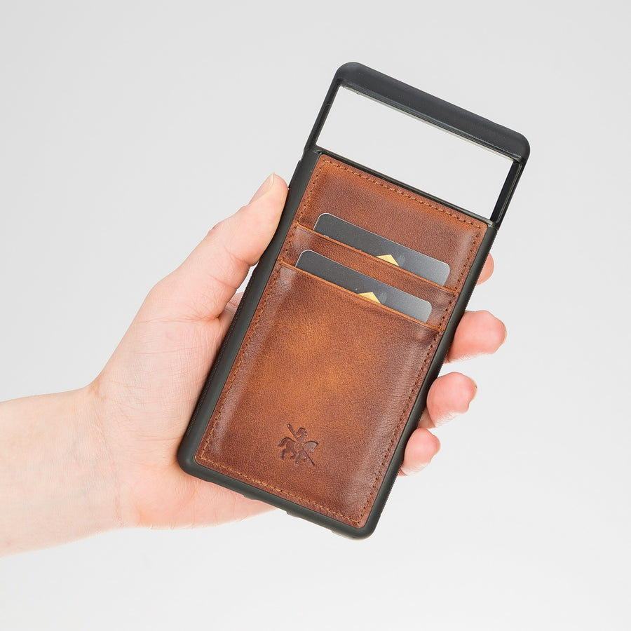 Funda tipo billetera de cuero Capri Snap On para Google Pixel 7