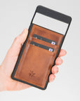 Funda tipo billetera de cuero Capri Snap On para Google Pixel 7 Pro