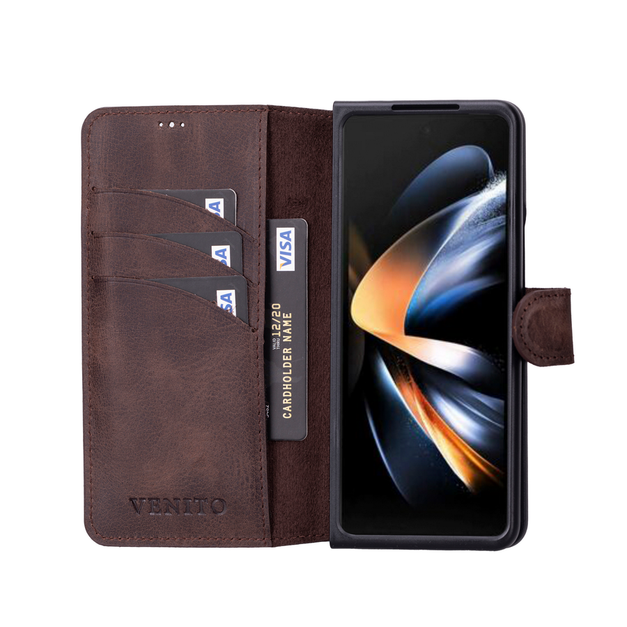 Funda tipo billetera de cuero Trieste para Samsung Galaxy Z Fold 4
