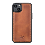 Funda de cuero Lucca a presión para iPhone 14 Plus