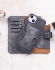 Florence RFID Blocking Leather Wallet Case for iPhone 14 Plus