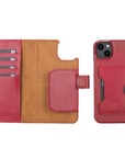 Funda tipo billetera de cuero con bloqueo RFID Florence para iPhone 14 Plus
