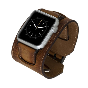 Ancona Leather Cuff Band Strap for Apple Watch