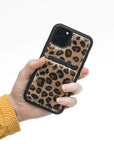 Luxury Leopard Leather iPhone 11 Pro Back Cover Case with Card Holder - Venito – 2
