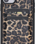 Luxury Leopard Print Leather iPhone 11 Pro Max Back Cover Case with Card Holder - Venito – 1