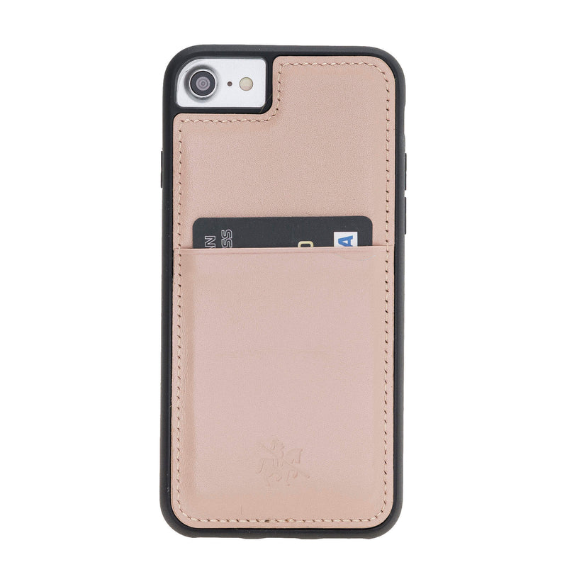 Luxury Pink Leather iPhone 6S Back Cover Case with Card Holder - Venito – 1