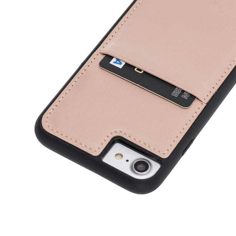 Luxury Pink Leather iPhone 6S Back Cover Case with Card Holder - Venito – 3