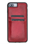 Funda tipo billetera de cuero Capri Snap On para iPhone 7 Plus