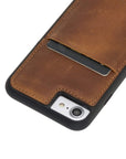Luxury Brown Leather iPhone SE 2020 Back Cover Case with Card Holder - Venito – 3