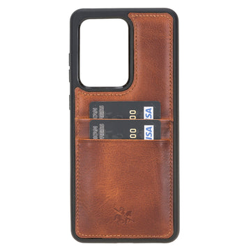 Funda tipo billetera de cuero Capri Snap On para Samsung Galaxy S20 Ultra