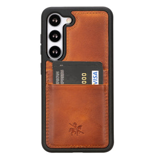 Funda tipo billetera de cuero Capri Snap On para Samsung Galaxy S23