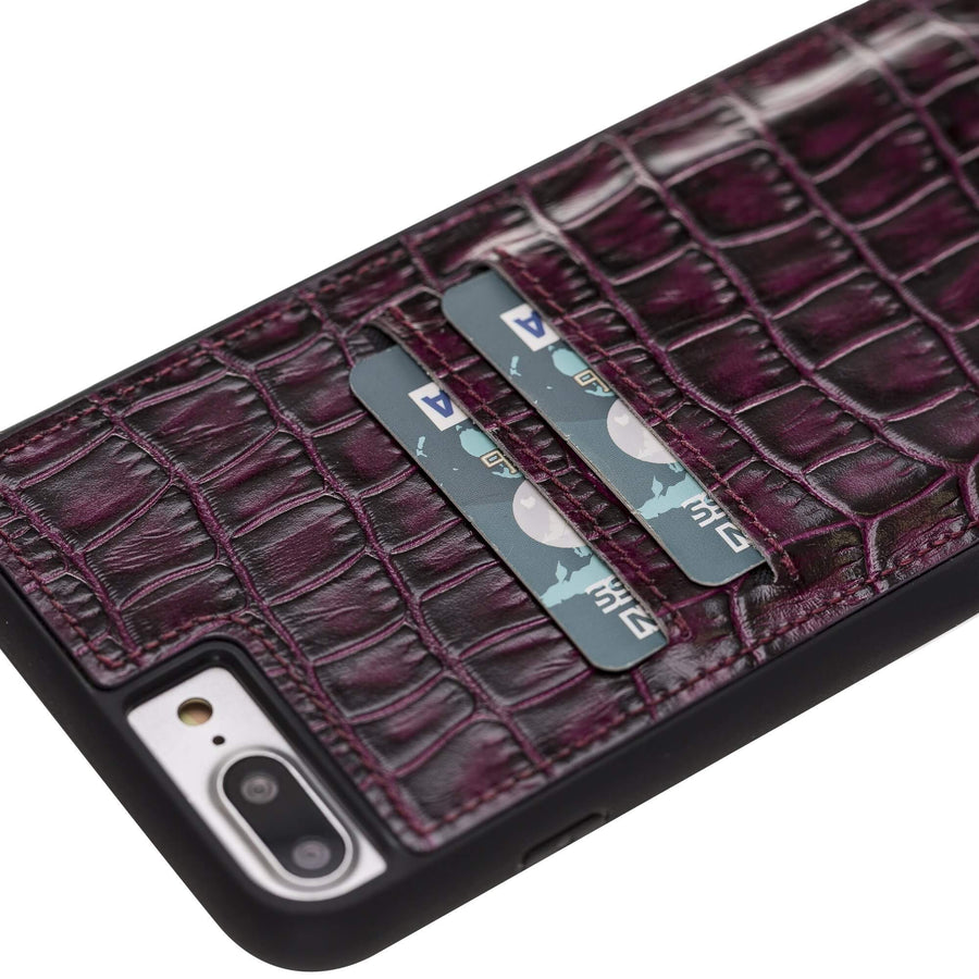 Funda tipo billetera de cuero Cosa Snap On para iPhone 7 Plus
