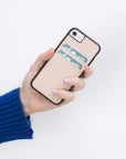 Funda tipo billetera de cuero Cosa Snap On para iPhone 8