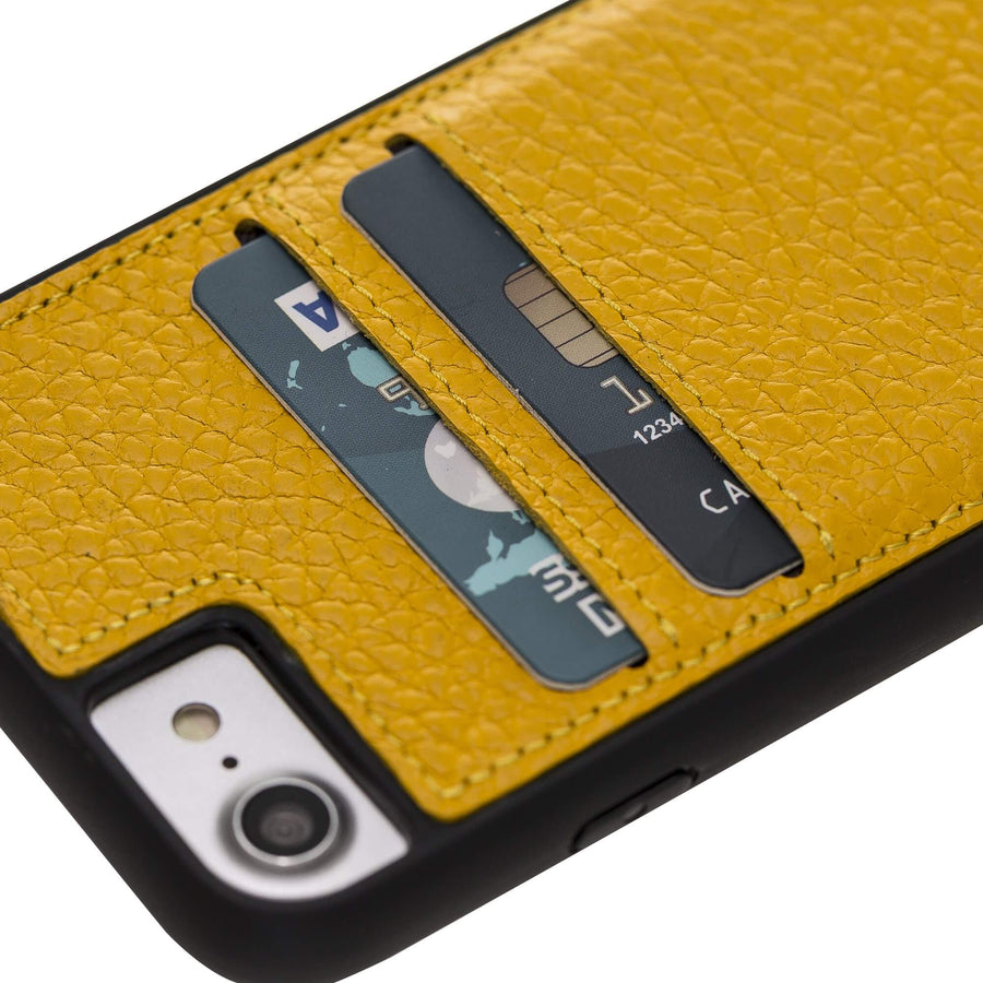 Funda tipo billetera de cuero Cosa Snap On para iPhone 8