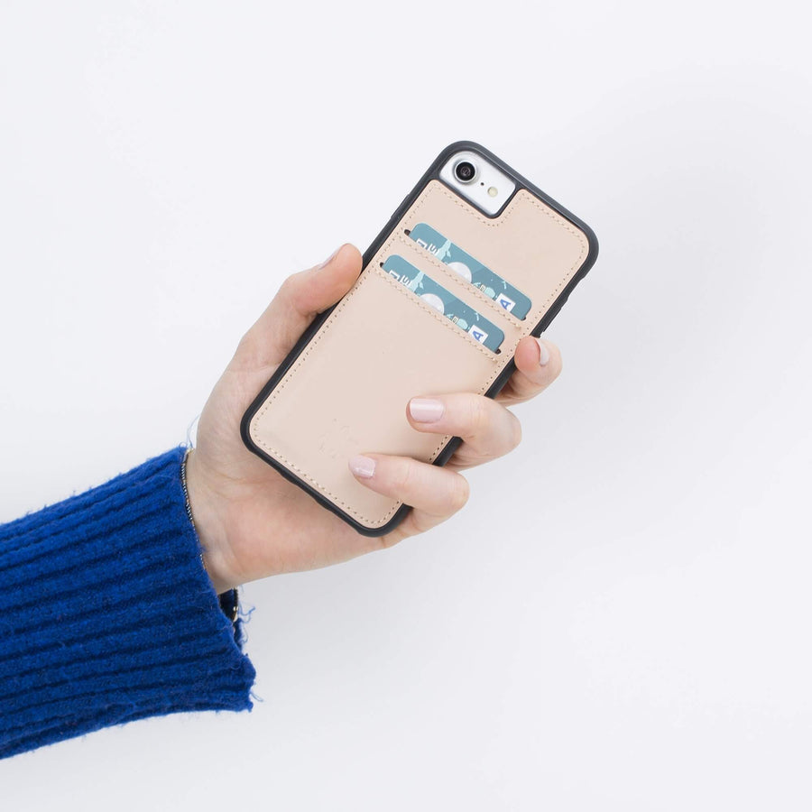 Funda tipo billetera de cuero Cosa Snap On para iPhone SE 2020 - SE 2022