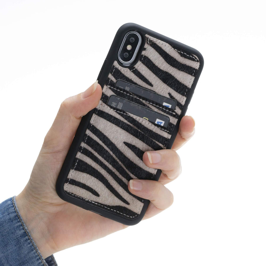 Cosa Snap On Leather Wallet Case for iPhone XS