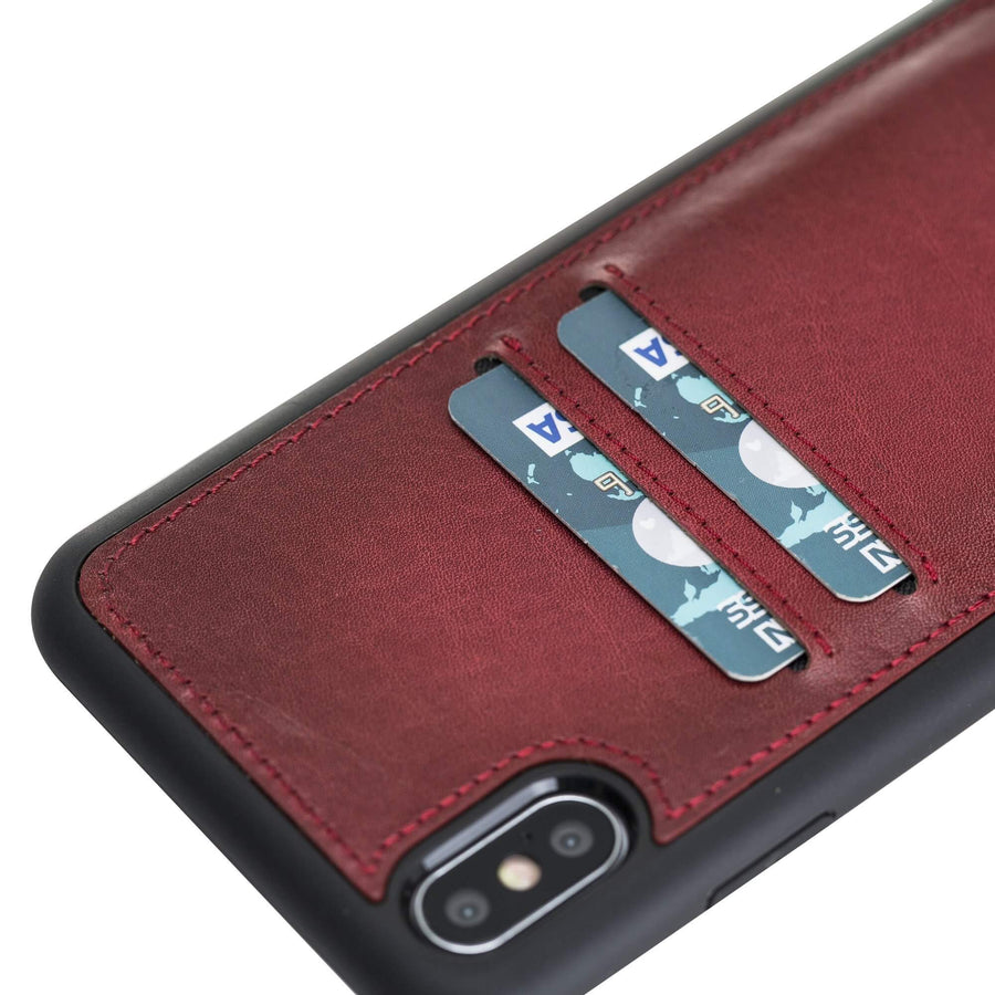 Funda tipo billetera de cuero Cosa Snap On para iPhone XS Max