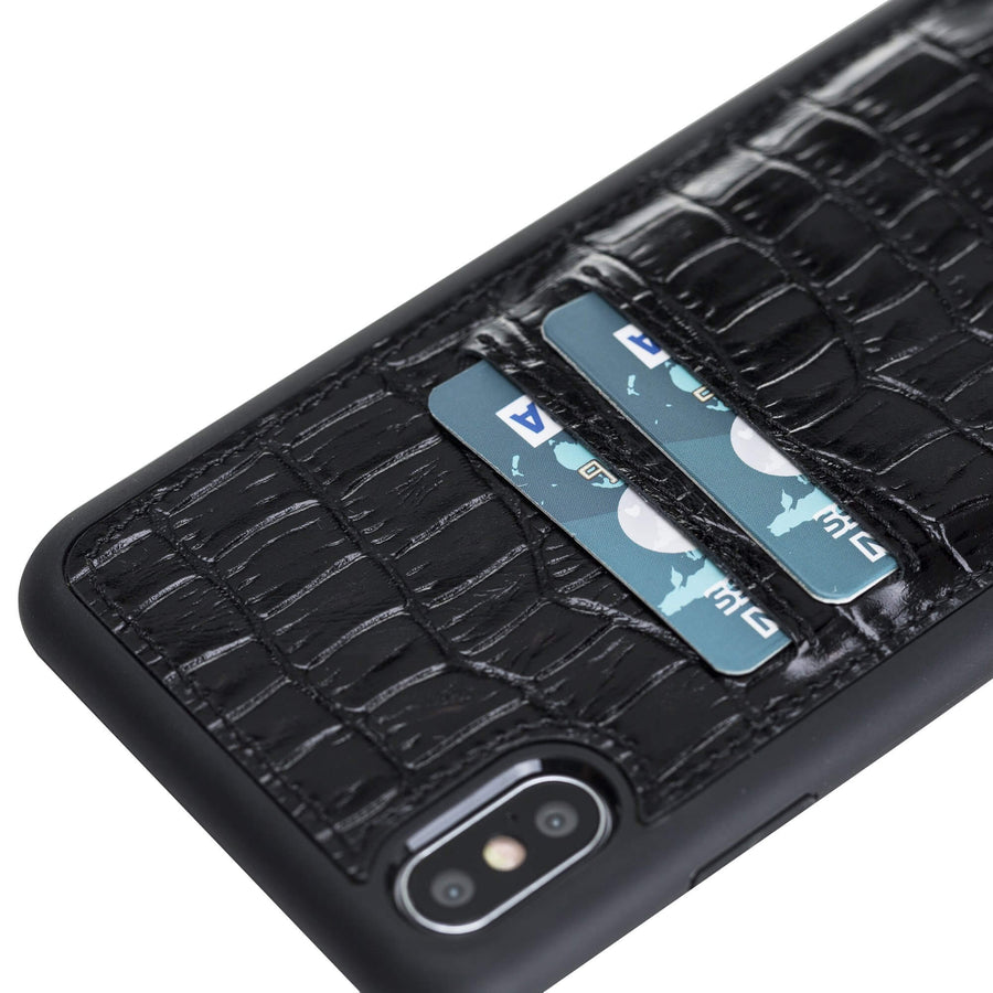 Funda tipo billetera de cuero Cosa Snap On para iPhone XS Max