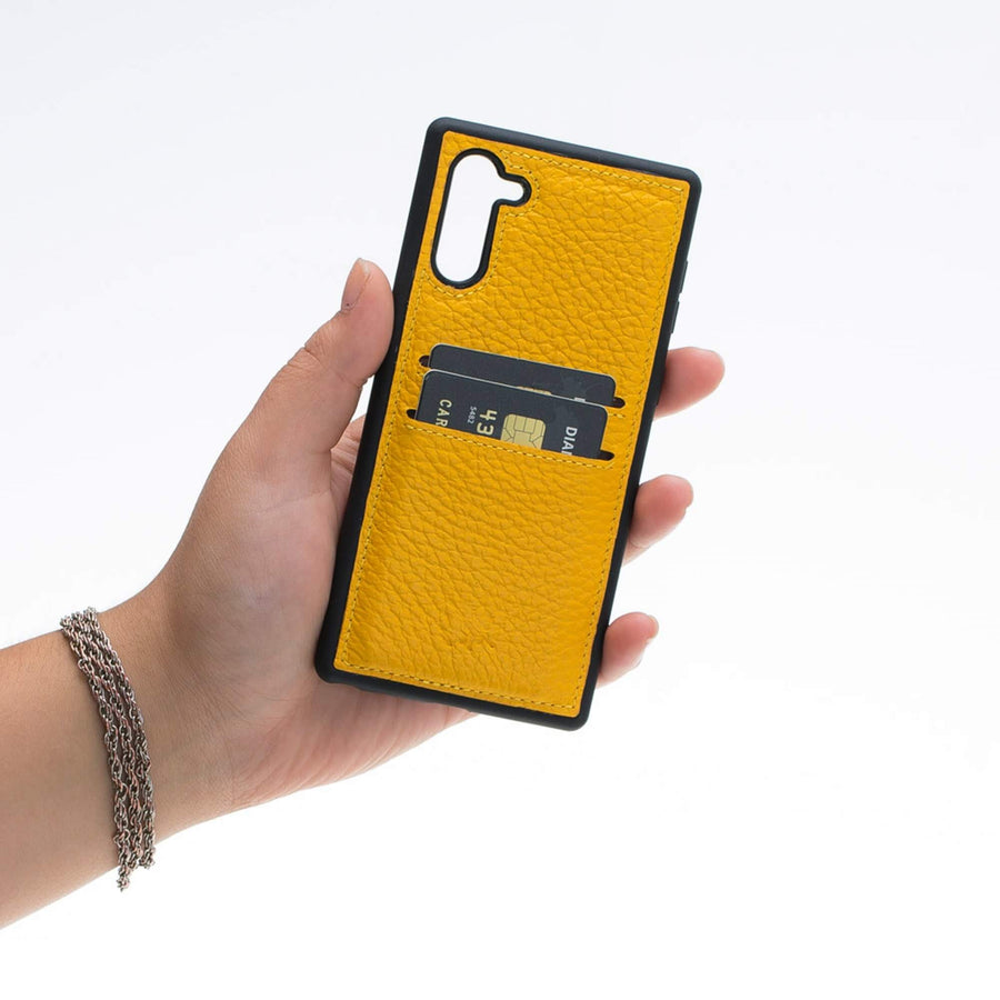 Funda tipo billetera de cuero Cosa Snap On para Samsung Galaxy Note 10