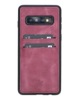 Funda tipo billetera de cuero Cosa Snap On para Samsung Galaxy S10