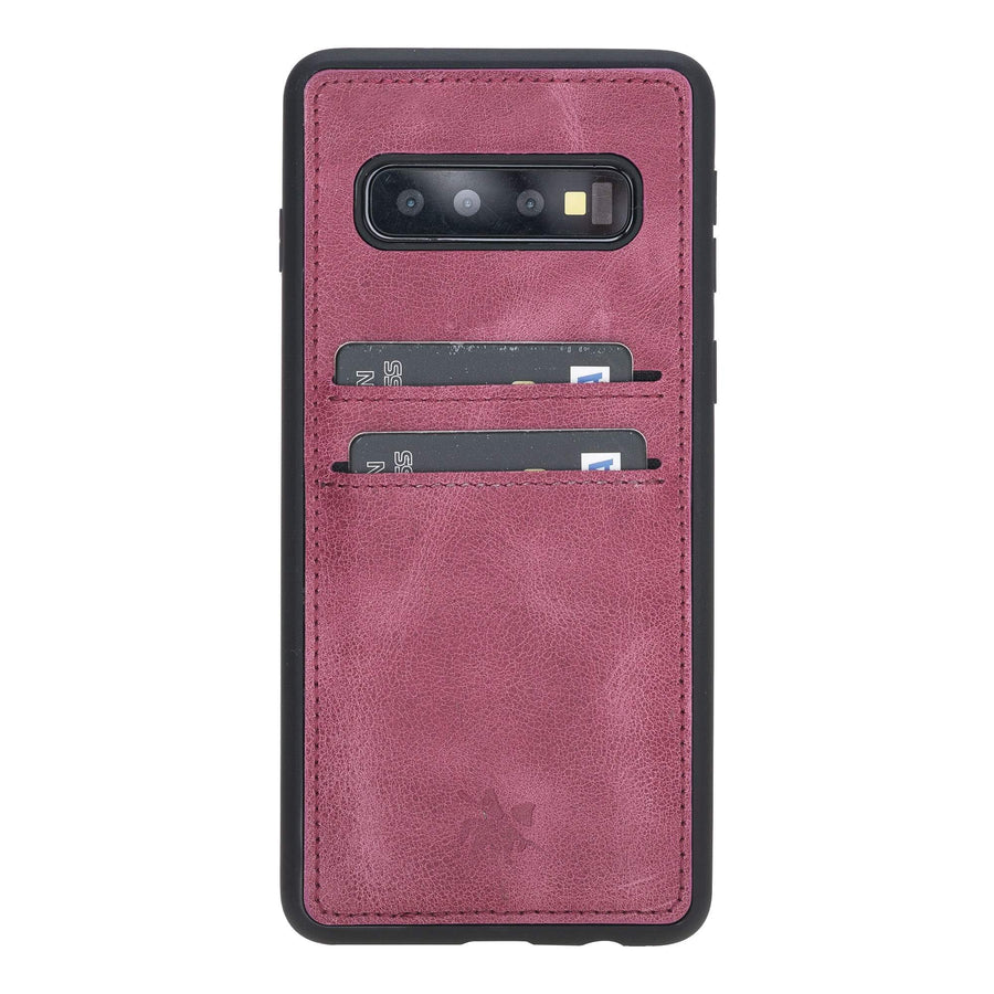 Funda tipo billetera de cuero Cosa Snap On para Samsung Galaxy S10