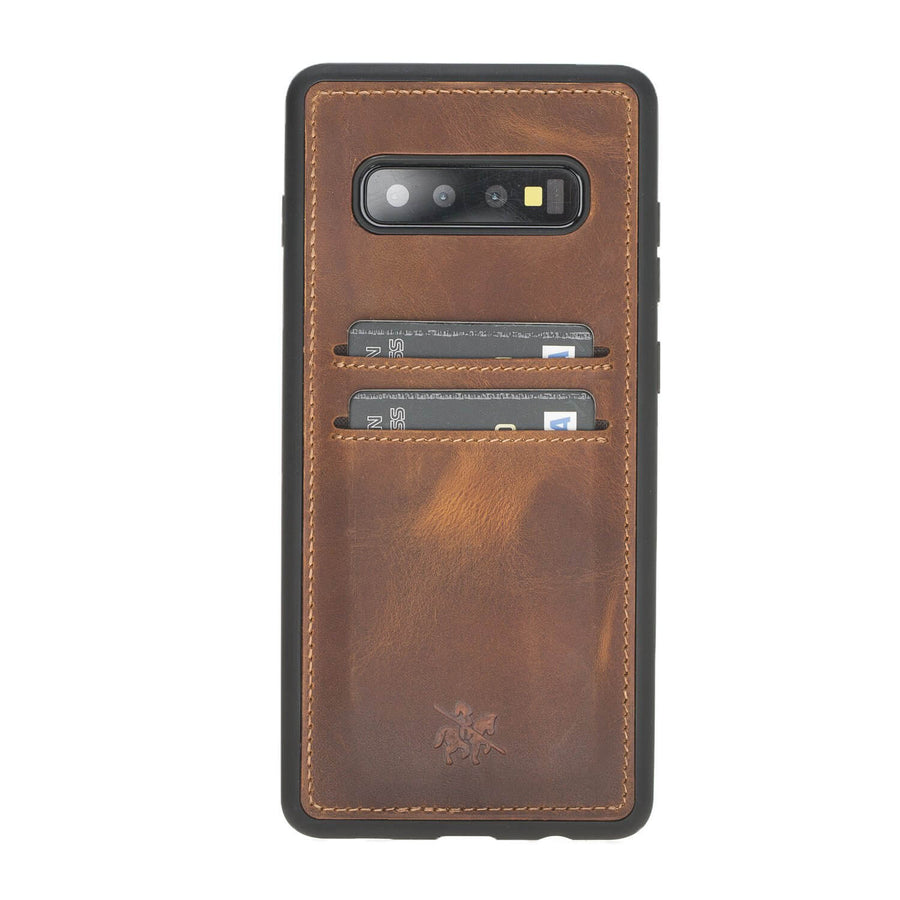 Funda tipo billetera de cuero Cosa Snap On para Samsung Galaxy S10 Plus