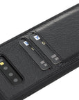 Funda tipo billetera de cuero Cosa Snap On para Samsung Galaxy S10 Plus