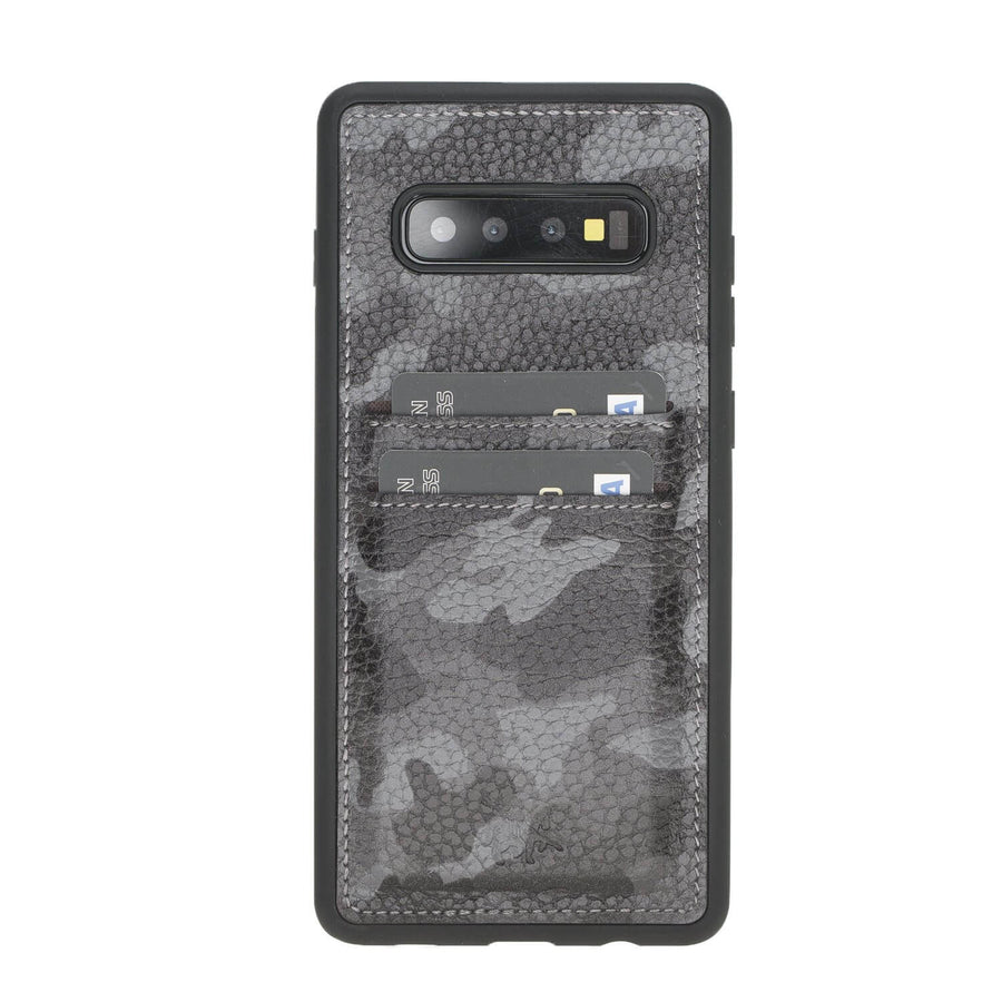 Cosa Snap On Leather Wallet Case for Samsung Galaxy S10 Plus