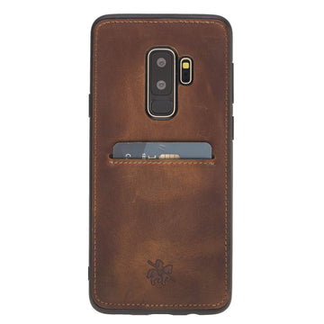 Cosa Snap On Leather Wallet Case for Samsung Galaxy S9 Plus
