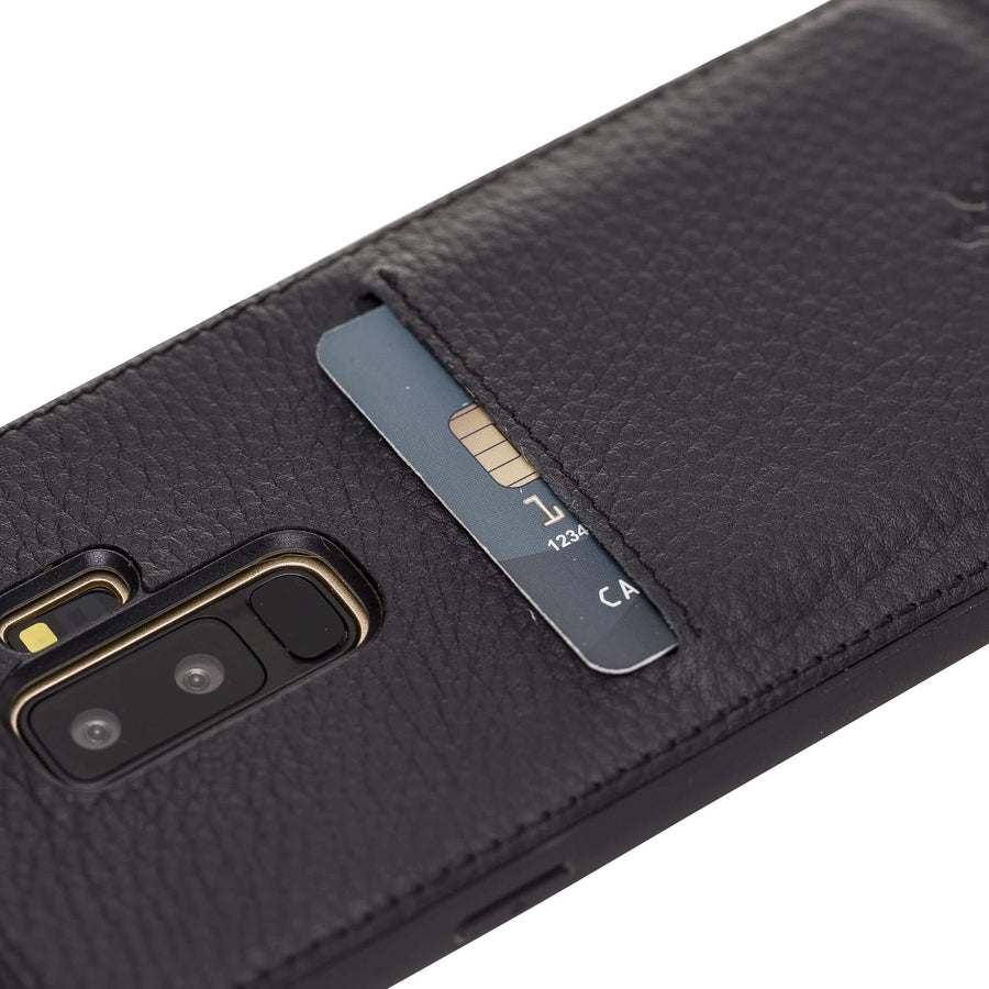 Funda tipo billetera de cuero Cosa Snap On para Samsung Galaxy S9 Plus