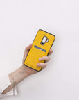 Funda tipo billetera de cuero Cosa Snap On para Samsung Galaxy S9 Plus