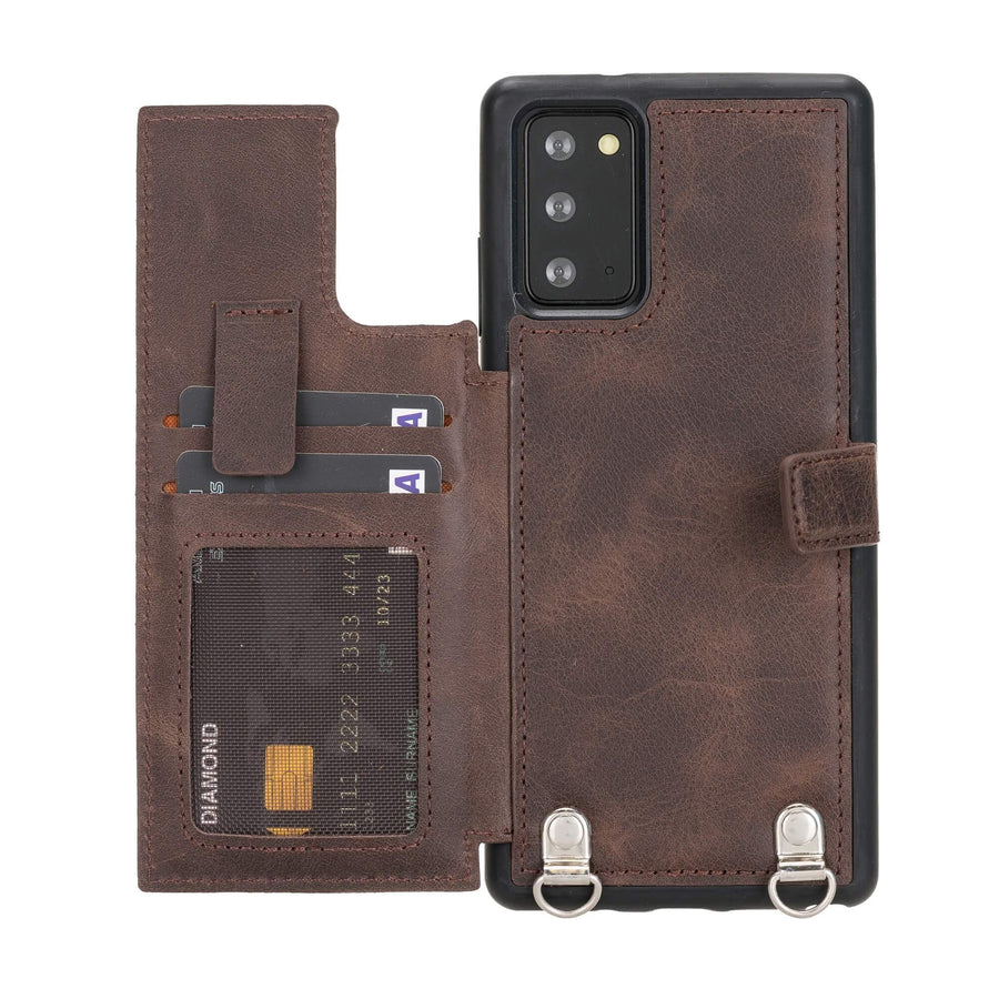 Fermo Leather Crossbody Wallet Phone Case for Galaxy Note 20