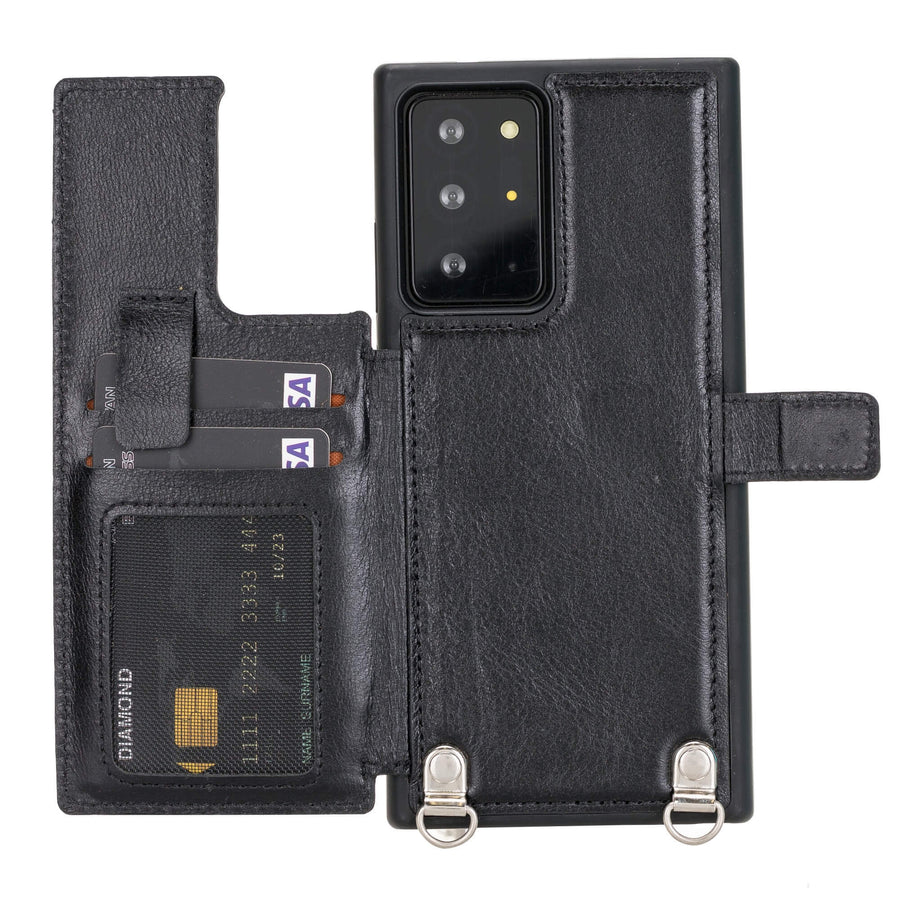 Fermo Leather Crossbody Wallet Phone Case for Galaxy Note 20 Ultra