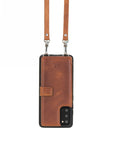 Fermo Leather Crossbody Wallet Phone Case for Galaxy S20