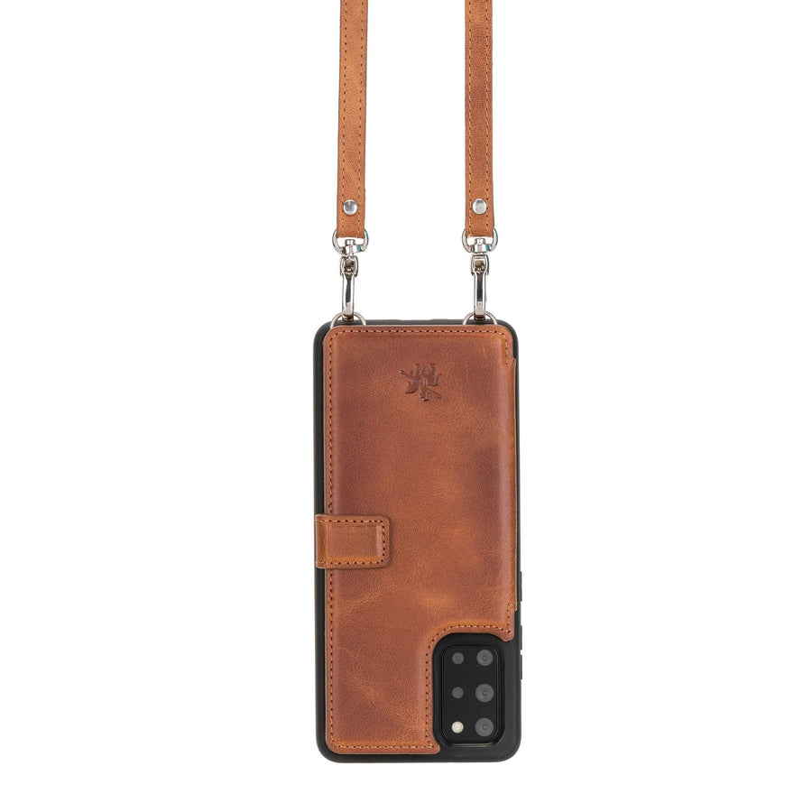 Fermo Leather Crossbody Wallet Phone Case for Galaxy S20 Plus