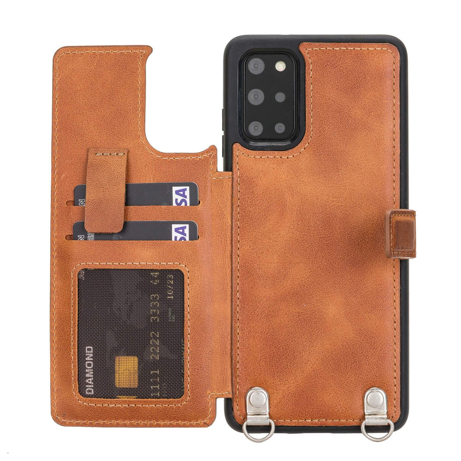 Fermo Leather Crossbody Wallet Phone Case for Galaxy S20 Plus