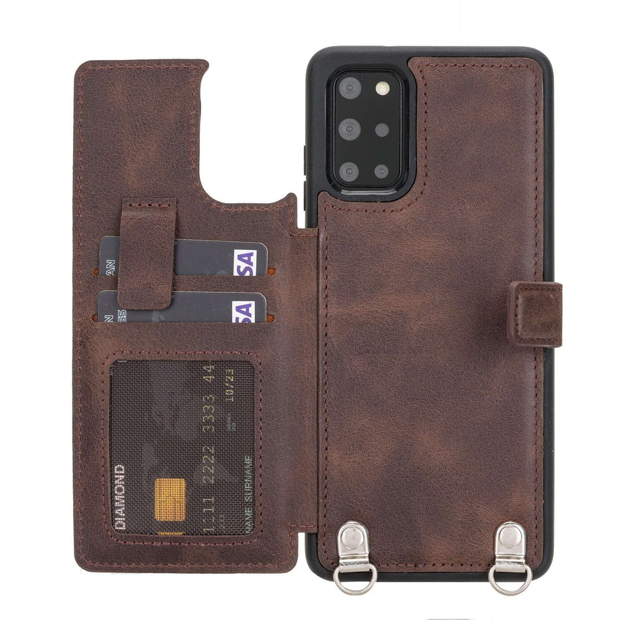 Fermo Leather Crossbody Wallet Phone Case for Galaxy S20 Plus