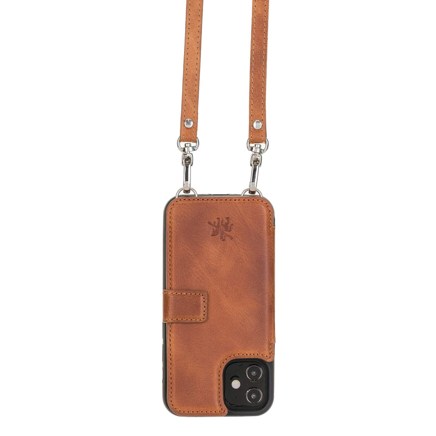 Fermo Leather Crossbody Wallet Phone Case for iPhone 12 Mini