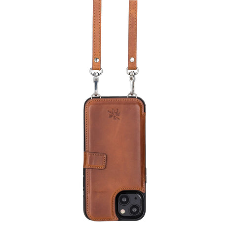 Fermo Leather Crossbody Wallet Phone Case for iPhone 13